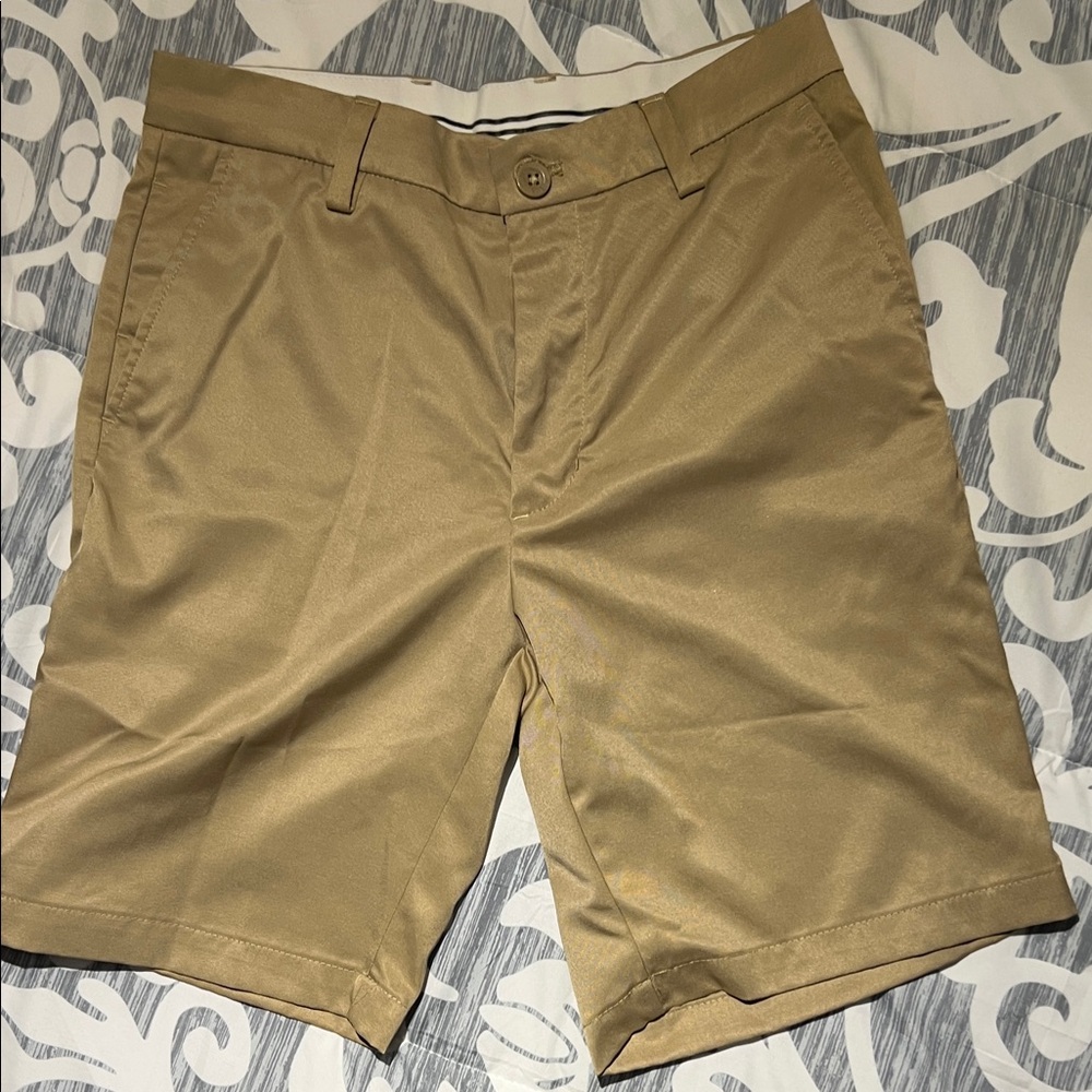 Amazon Essentials Men's Khaki Flat Front Shorts
